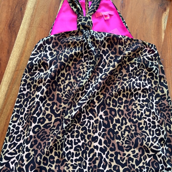 Lilly Pulitzer Caden High Neck Tank in My Favourite Leopard - Picture 4 of 4